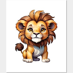 Cute lion Posters and Art